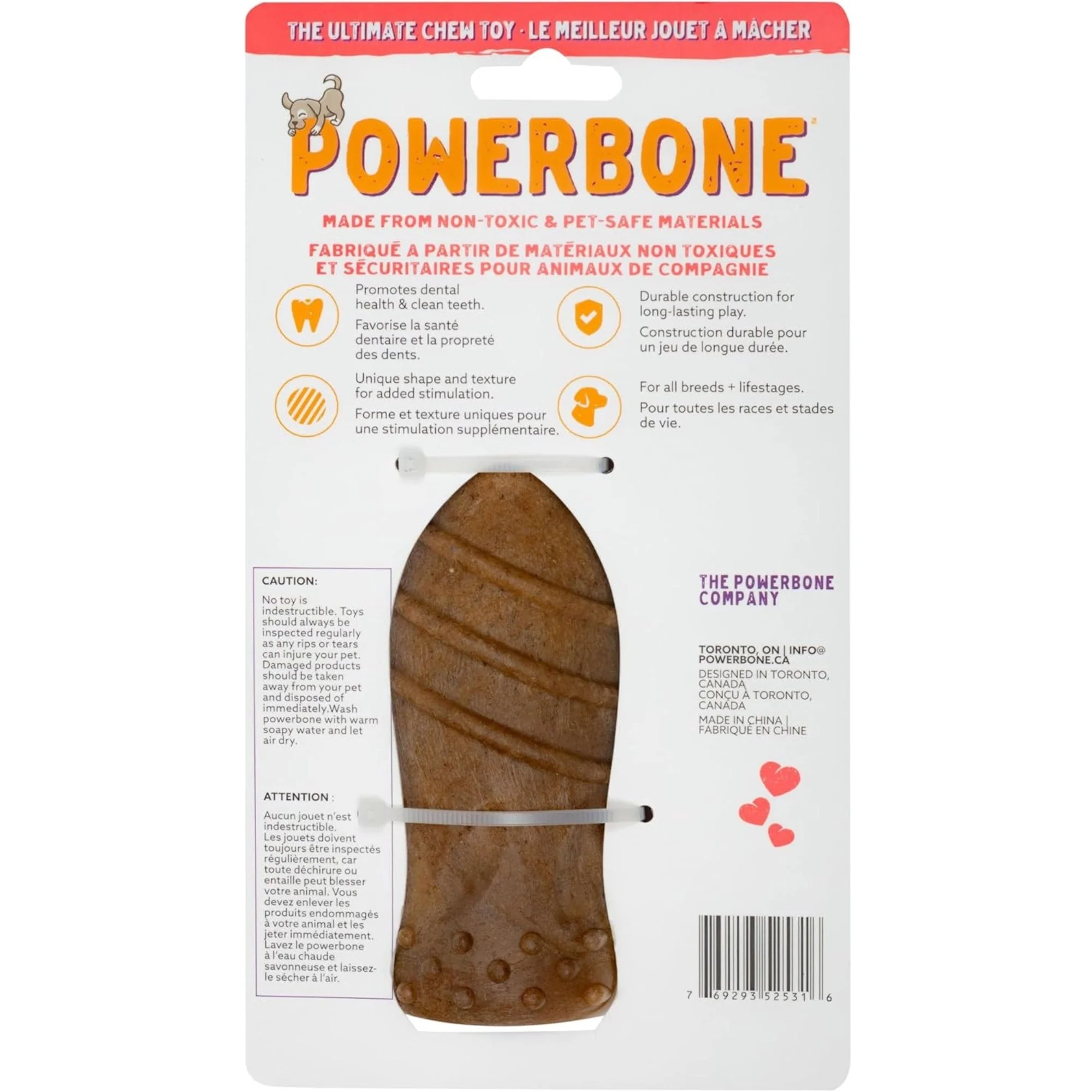 Powerbone Bottle Dog Chew Toy for Power Chewers, 6.5'' - Image 2