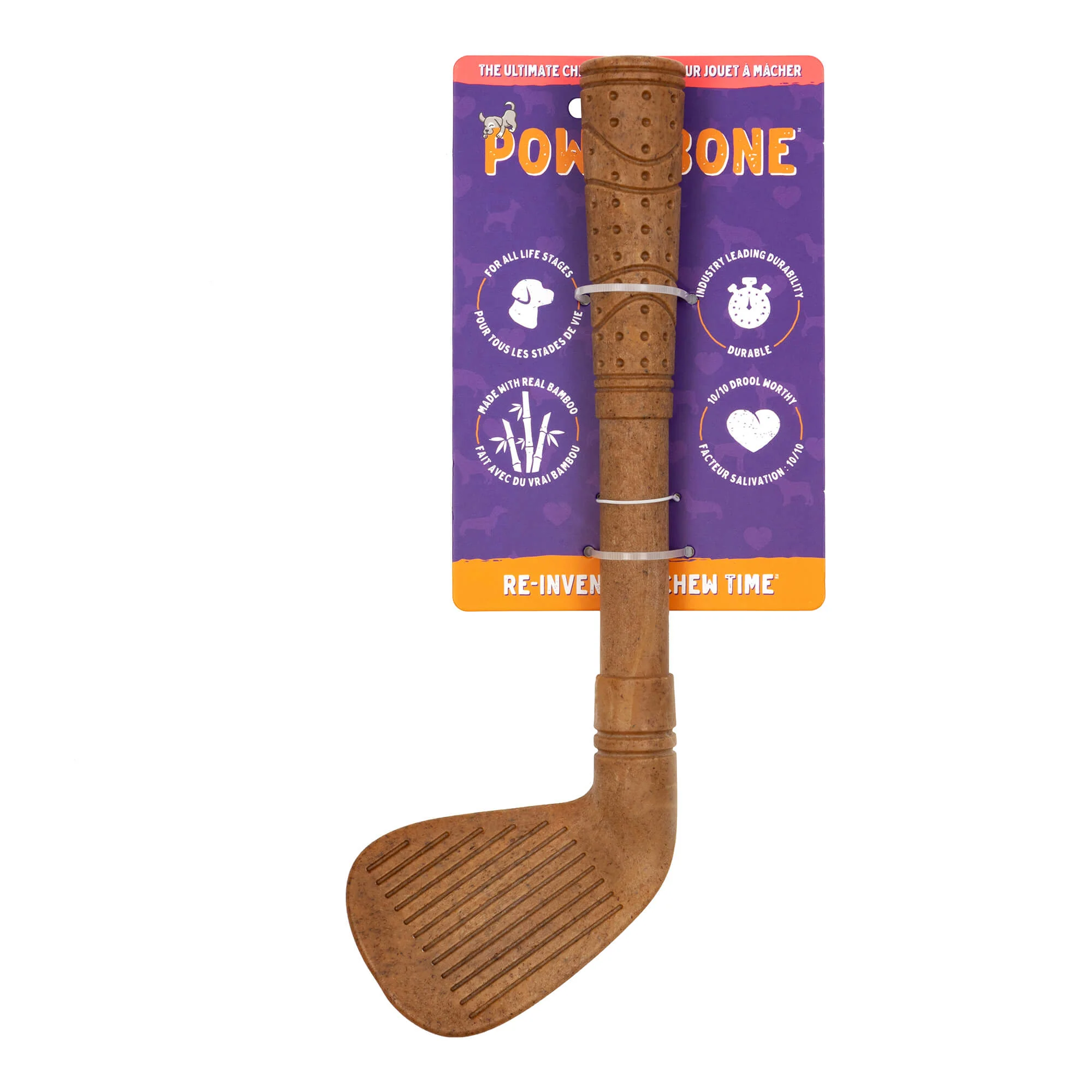 Powerbone Golf Club Dog Chew Toy for Power Chewers, 12”