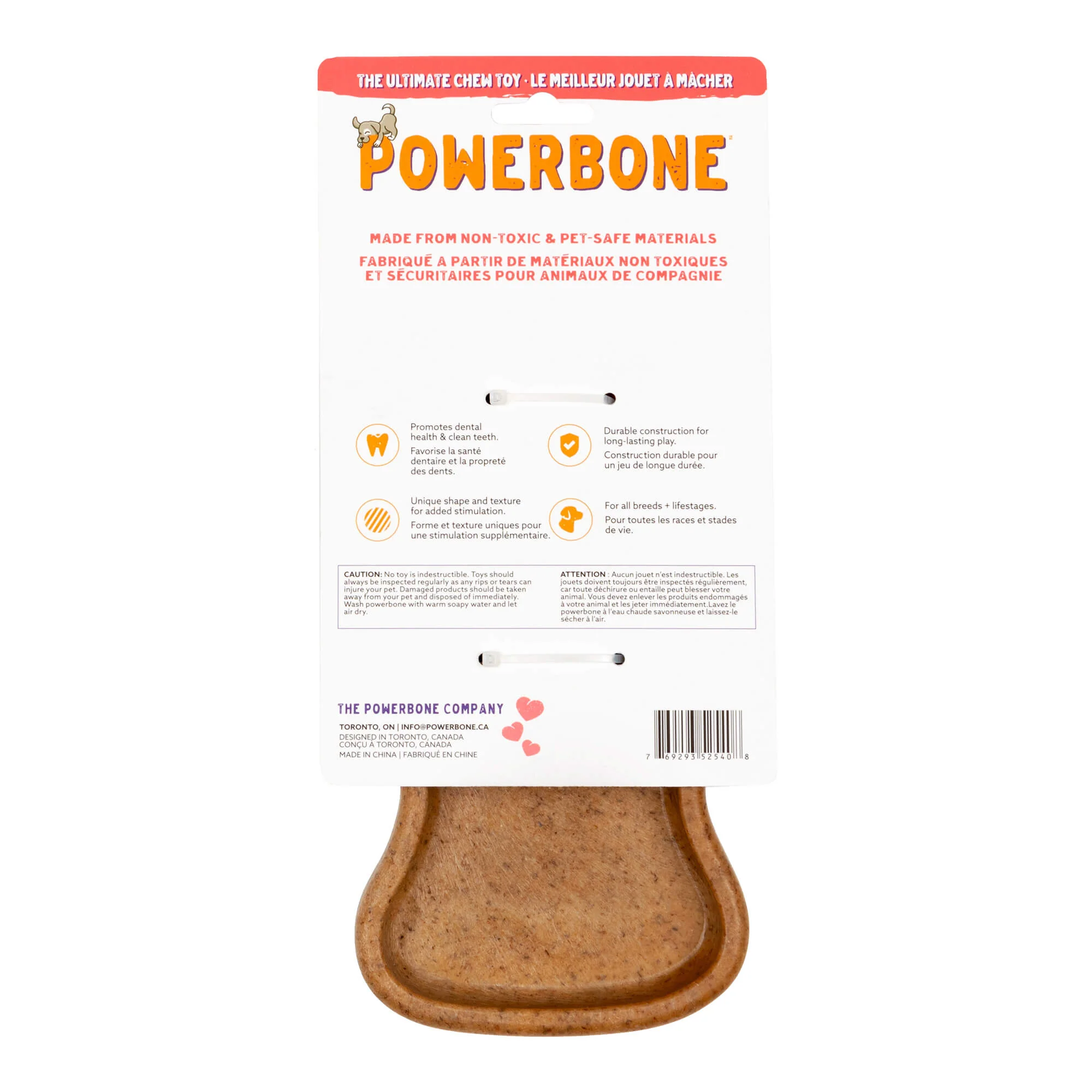 Powerbone Guitar Dog Chew Toy for Power Chewers, 9.5” - Image 2