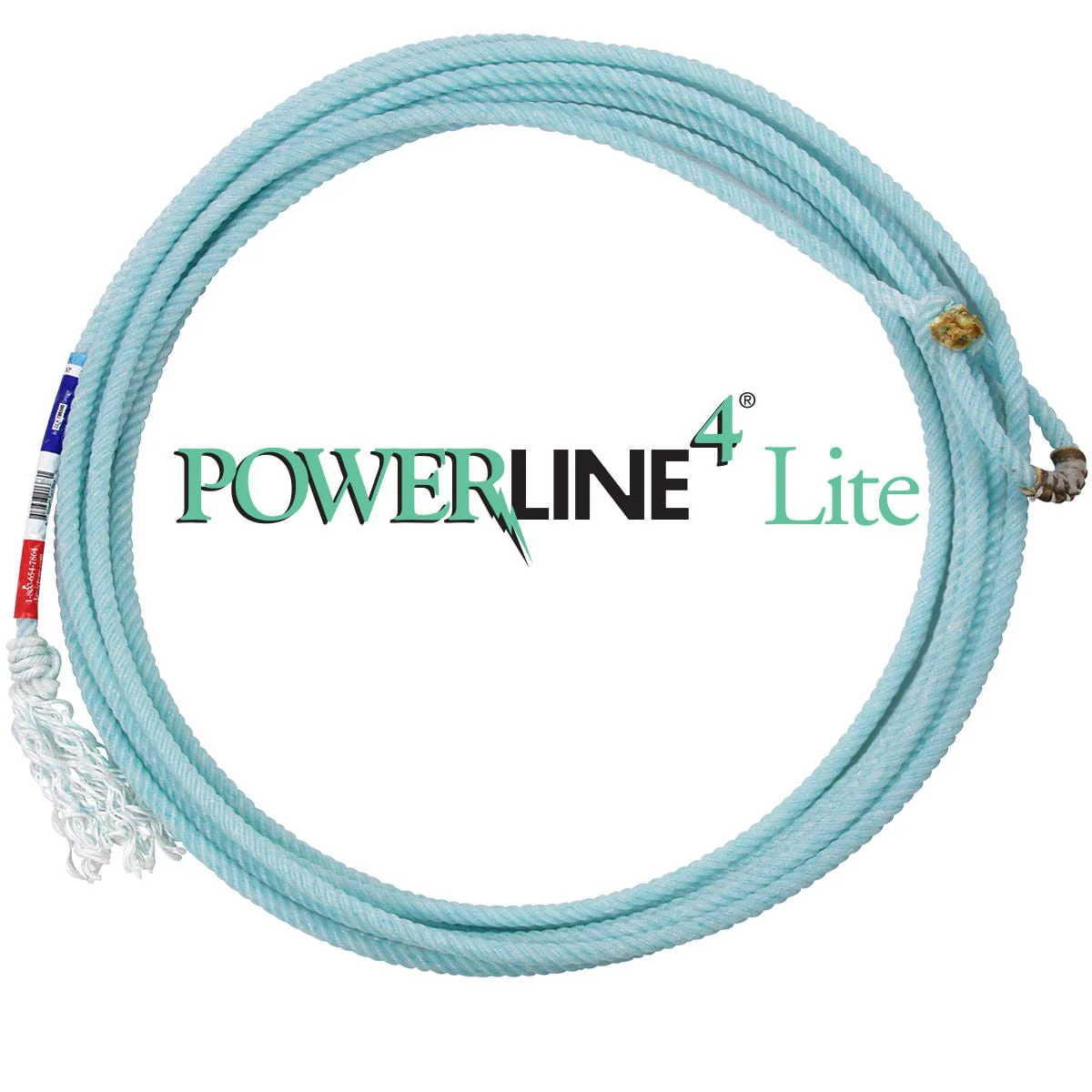 Powerline4 Lite Team Rope, 4-Strand CoreTech Nylon  – Western Head & Heal Roping Gear - Image 1