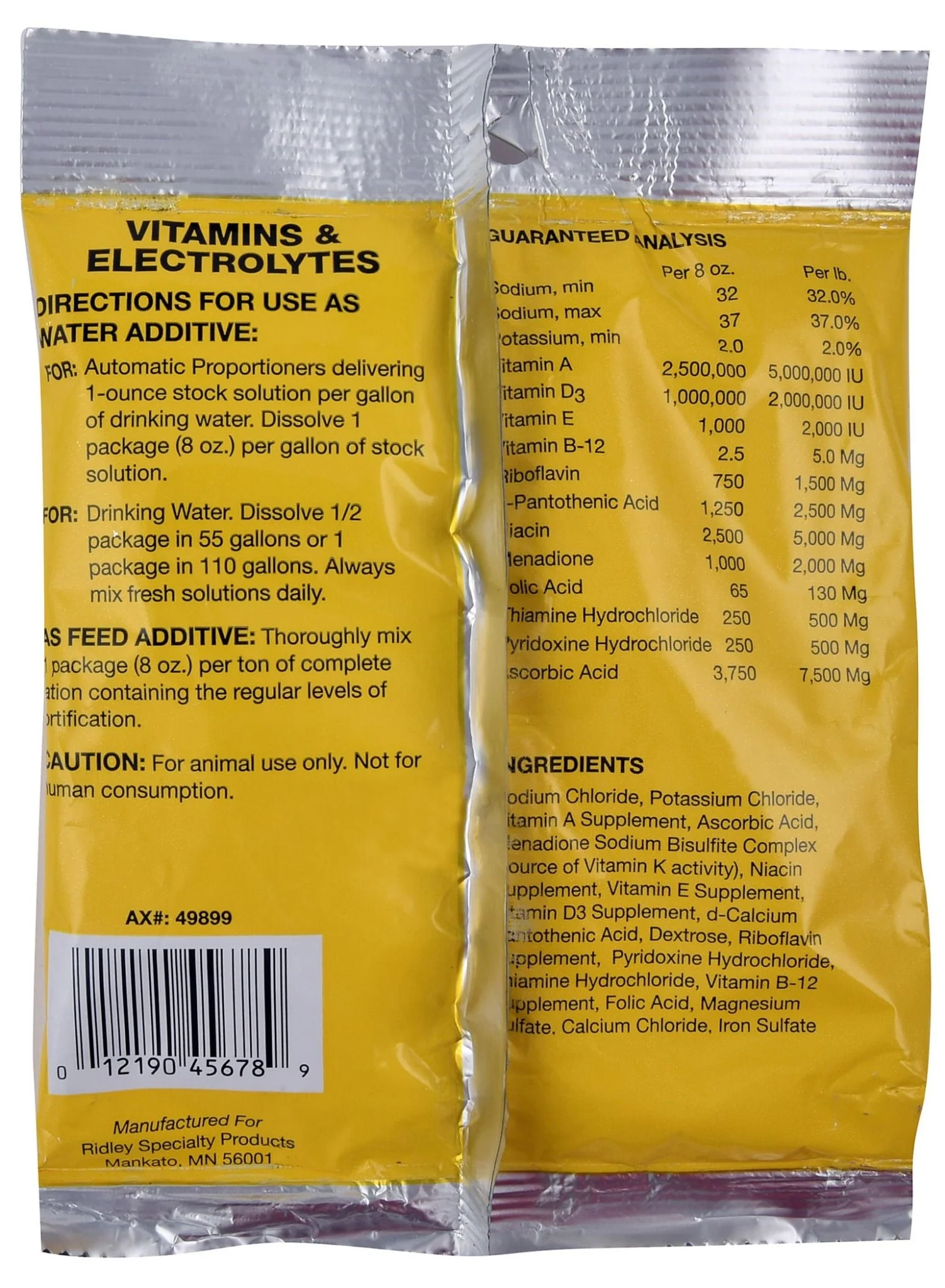 Prairie Pride Vitamins & Electrolytes for Livestock, 8 oz - Image 2