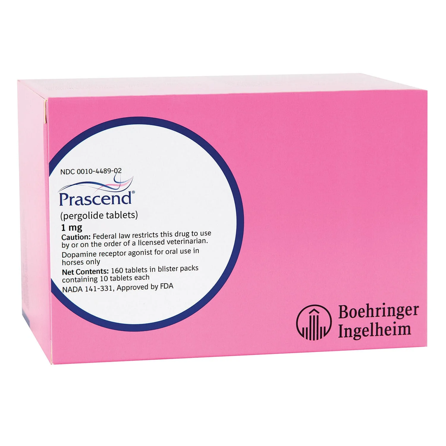 Rx Prascend (pergolide tablets) for Horses, 1 mg - Image 1