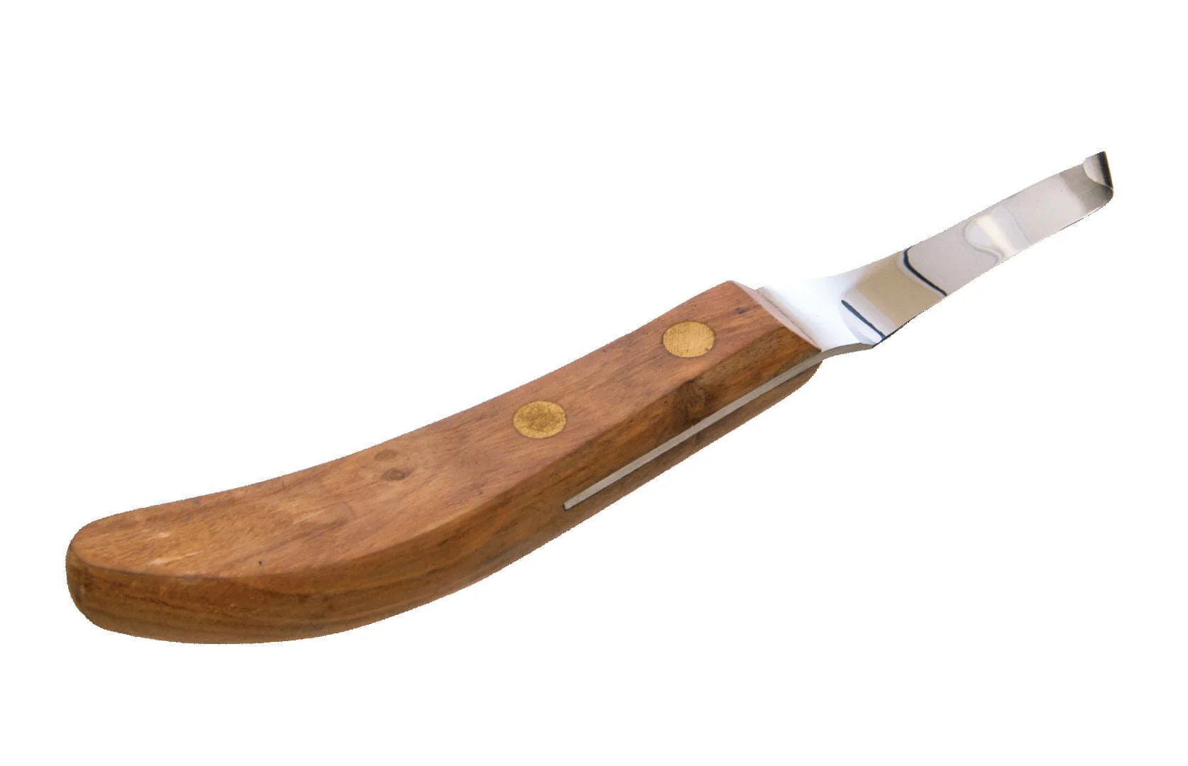 Jeffers Drop Blade Hoof Knife with Walnut Handle, Left or Right Hand Options - Image 2