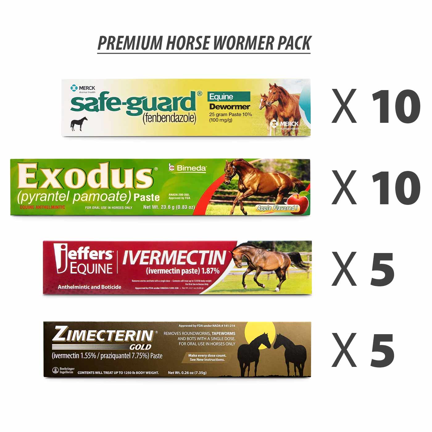 Premium Horse Wormer Kit for 5 Horses - Image 1