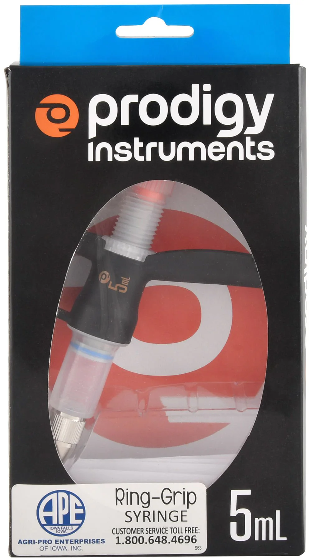 Prodigy 5 mL Ring-Grip Syringe - Image 1