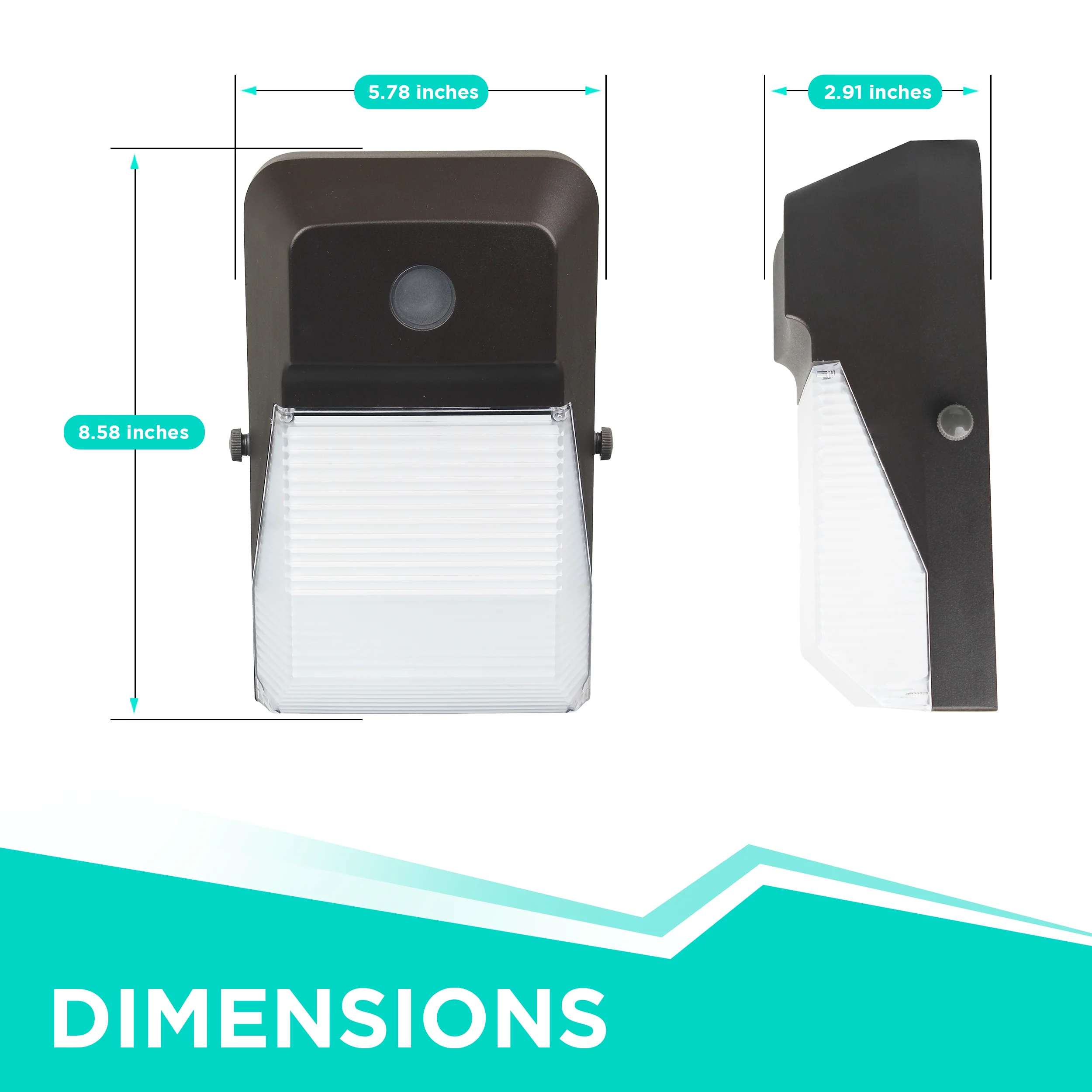 15W LED Mini Wall Pack - 2300 lumens - IP65 UL Listed - Image 3
