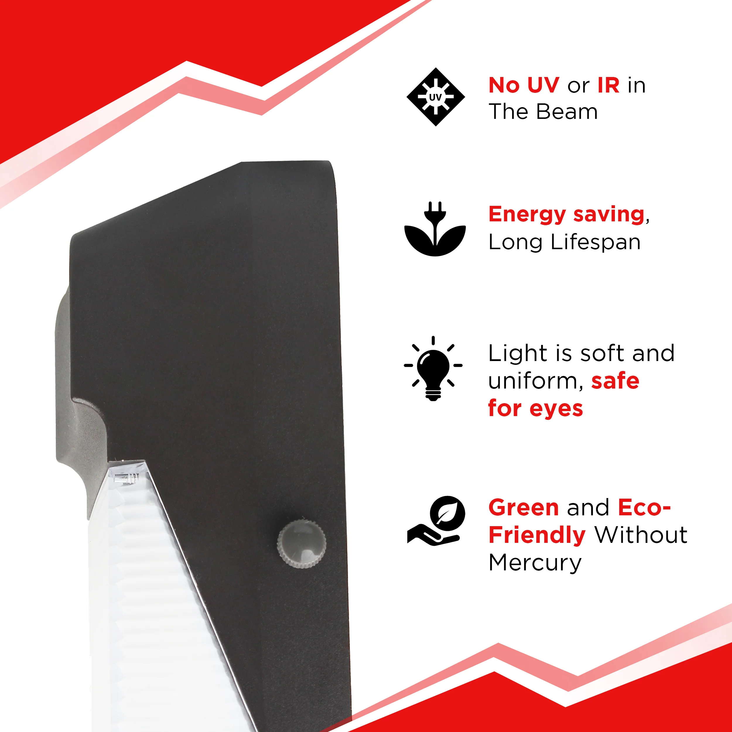 20W LED Mini Wall Pack - 2300 lumens - IP65 UL Listed - Image 3