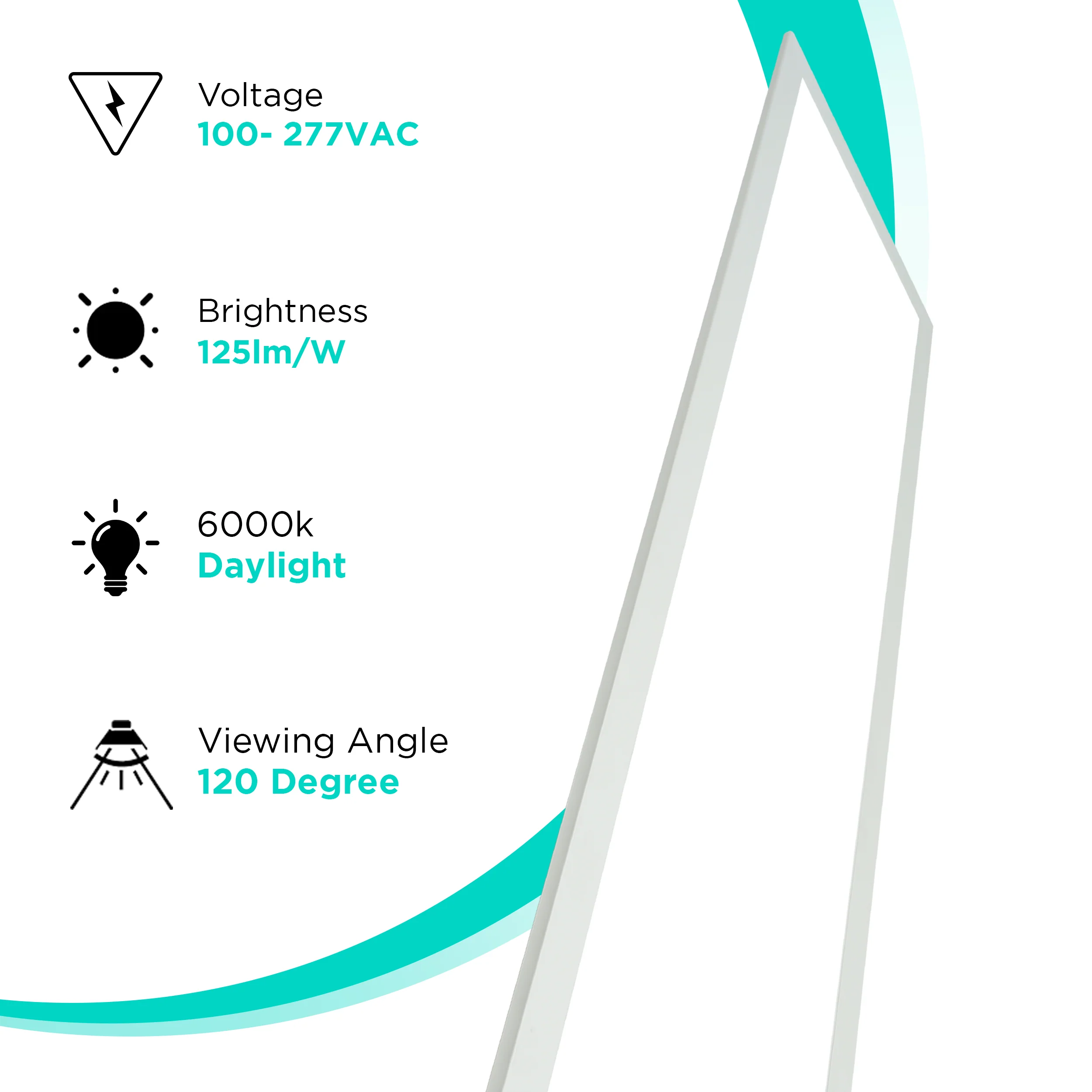 Backlit 1x4 - 40W - 5000 lumens - ETL Certified 4 Pack #300 - Image 2