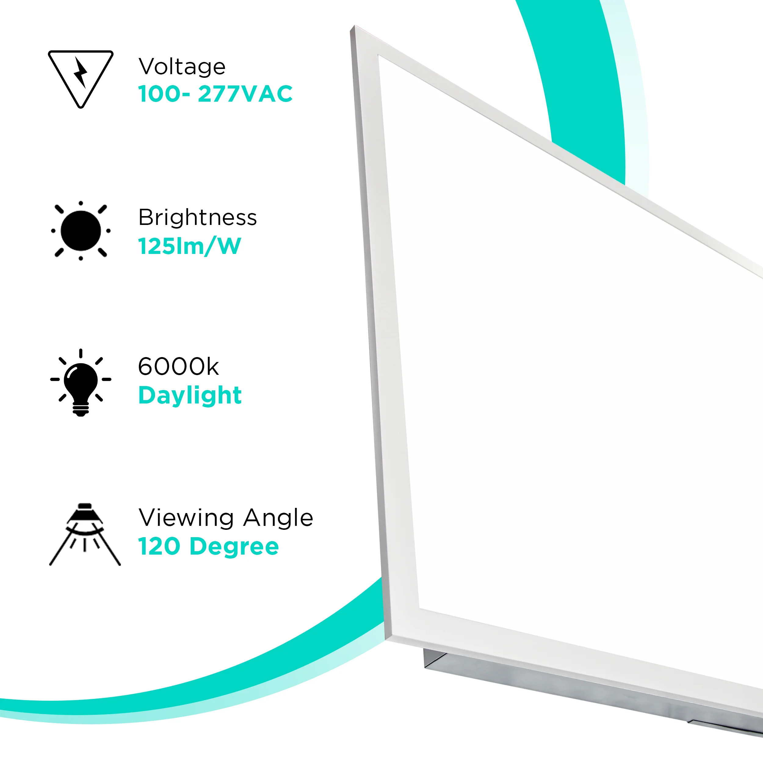 Backlit 2x2 - 40W - 5000 lumens - ETL Certified 4 Pack - Image 2
