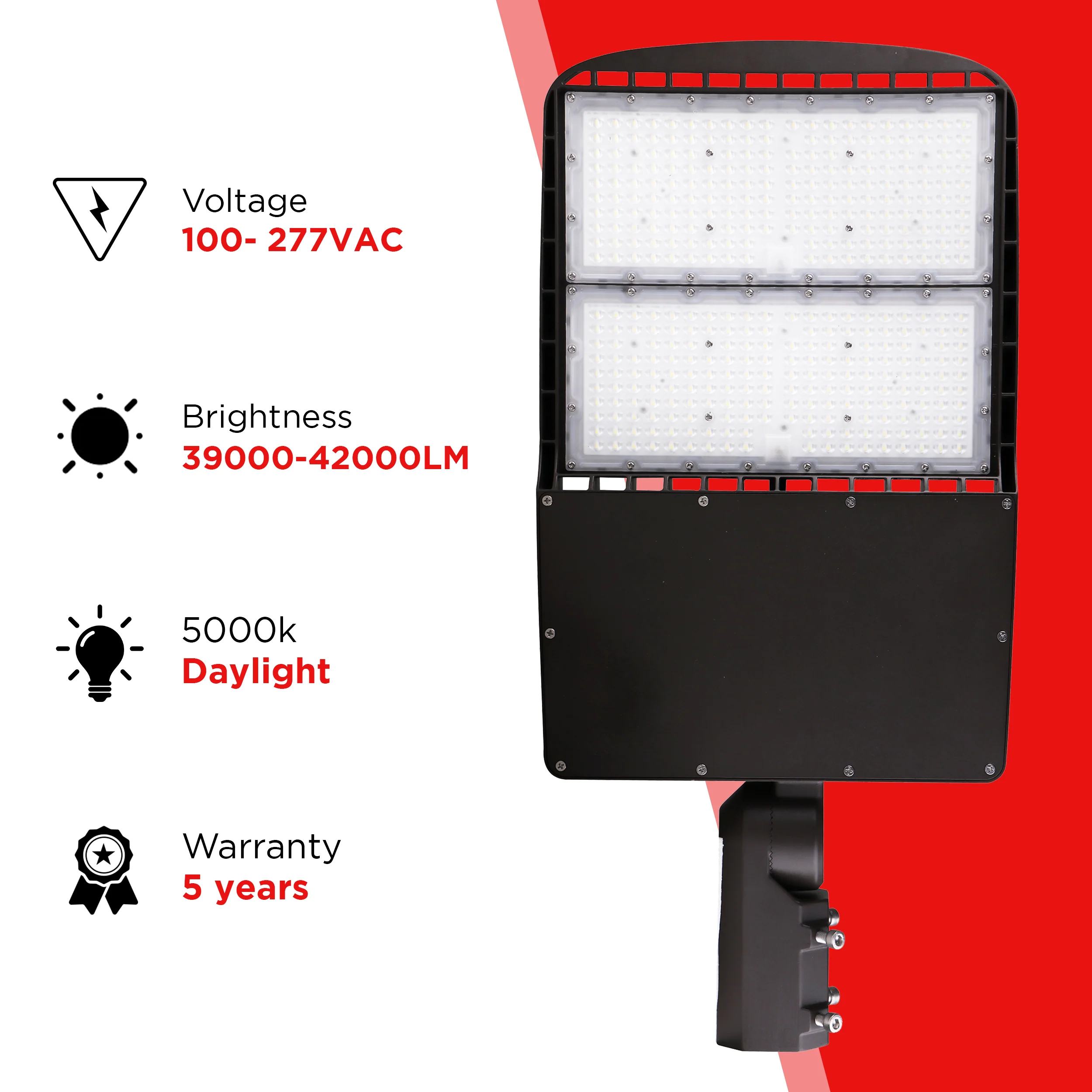 300W Gen2 Series Area/Flood Light - 42000lms - IP65 UL Listed - UNV/480V - Image 2