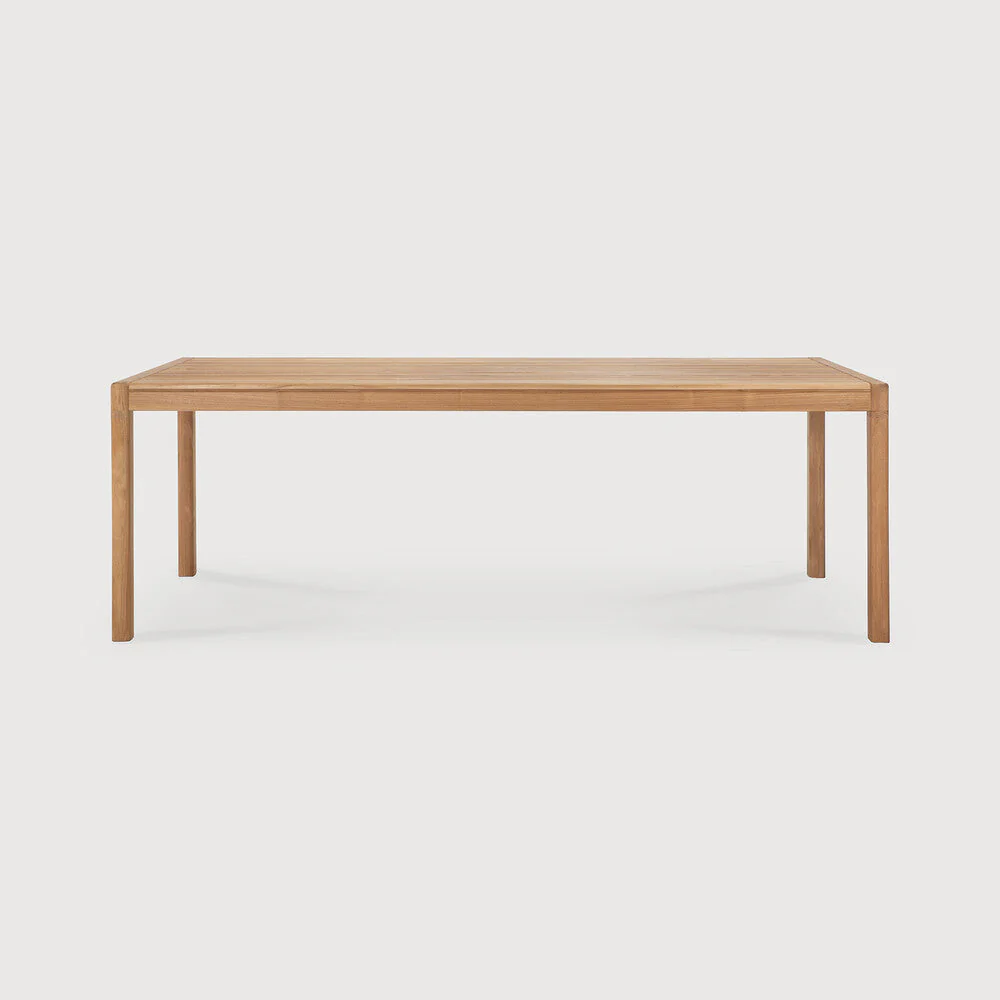 Jack Outdoor Dining Table | Teak | Rectangular | 98" X 39" - Image 1