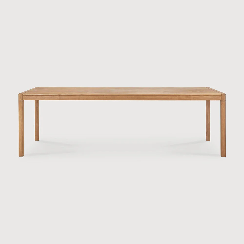 Jack Outdoor Dining Table | Teak | Rectangular | 118" X 43" - Image 1