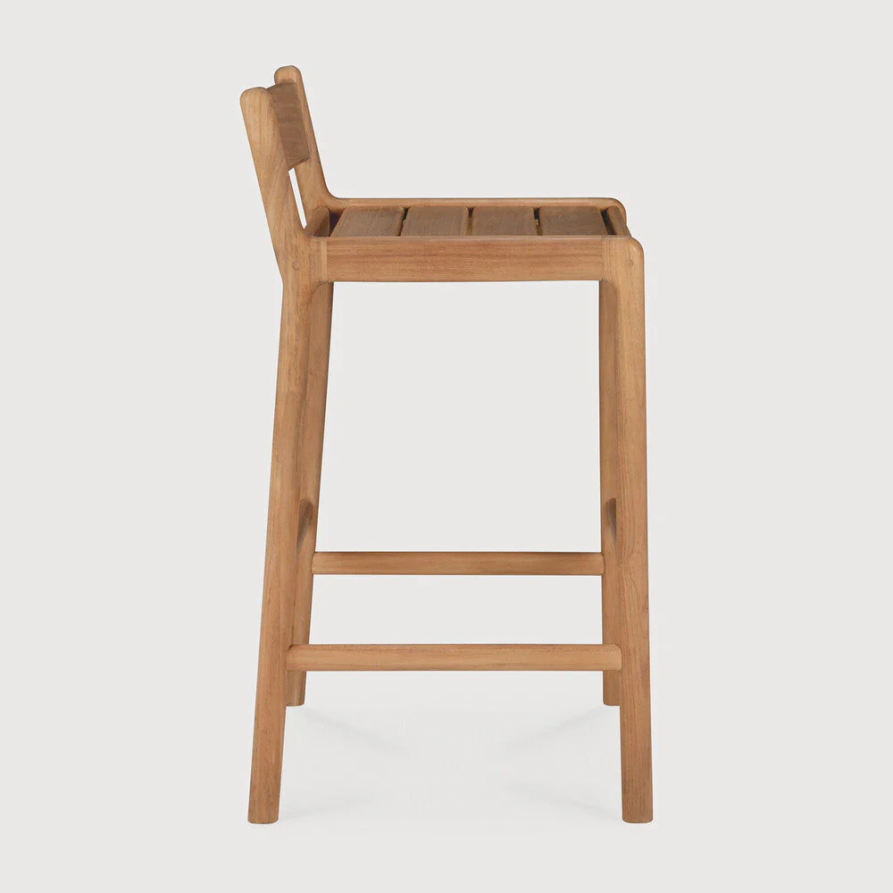 Jack Outdoor Bar Stool | Teak - Image 3