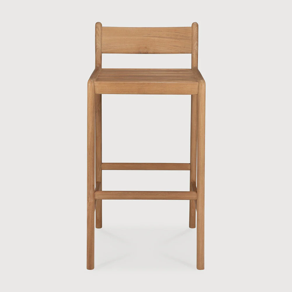 Jack Outdoor Bar Stool | Teak - Image 2