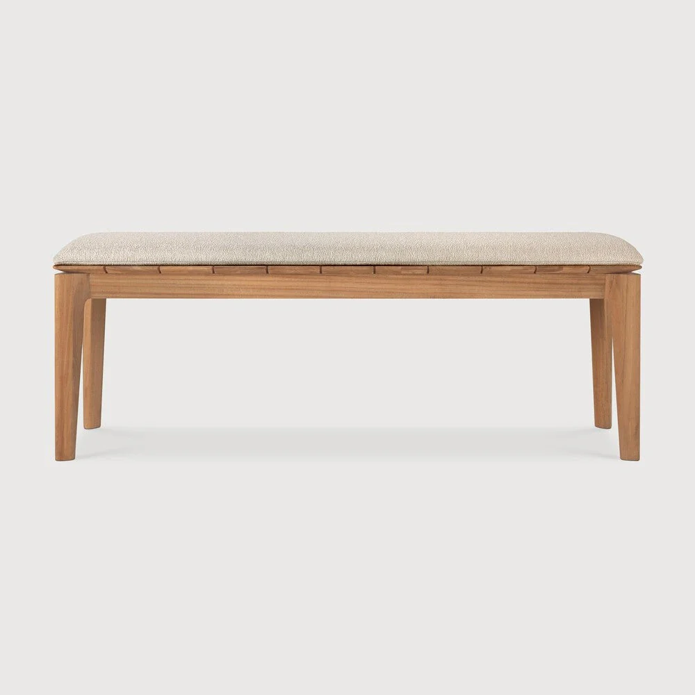 Bok Outdoor Bench | Teak | Natural Fabric | 2+ Seater - Image 1