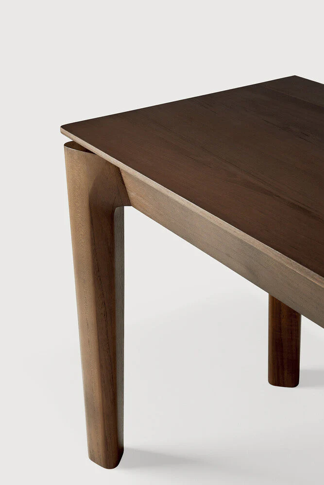 Bok Bench | Varnished Teak | Brown | 73" X 14" - Image 3