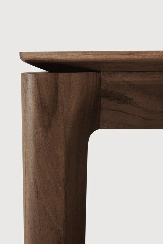 Bok Dining Table | Varnished Teak | Brown | Rectangular | 71" X 35" - Image 3