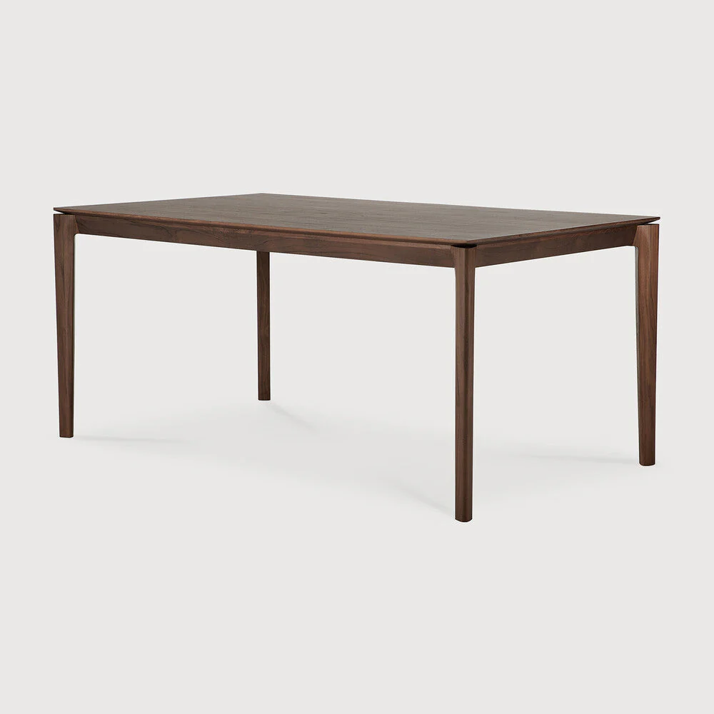 Bok Dining Table | Varnished Teak | Brown | Rectangular | 63" X 31" - Image 2