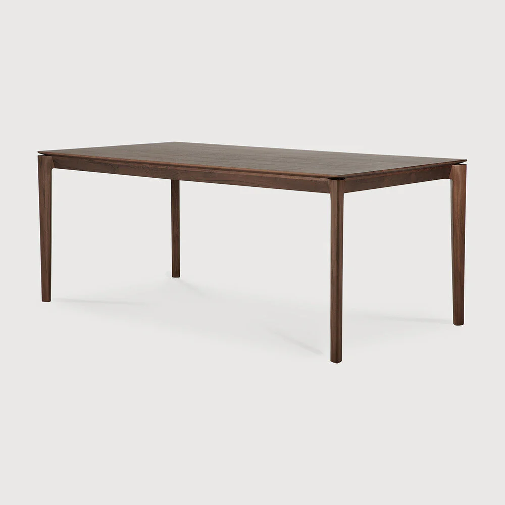 Bok Dining Table | Varnished Teak | Brown | Rectangular | 71" X 35" - Image 2