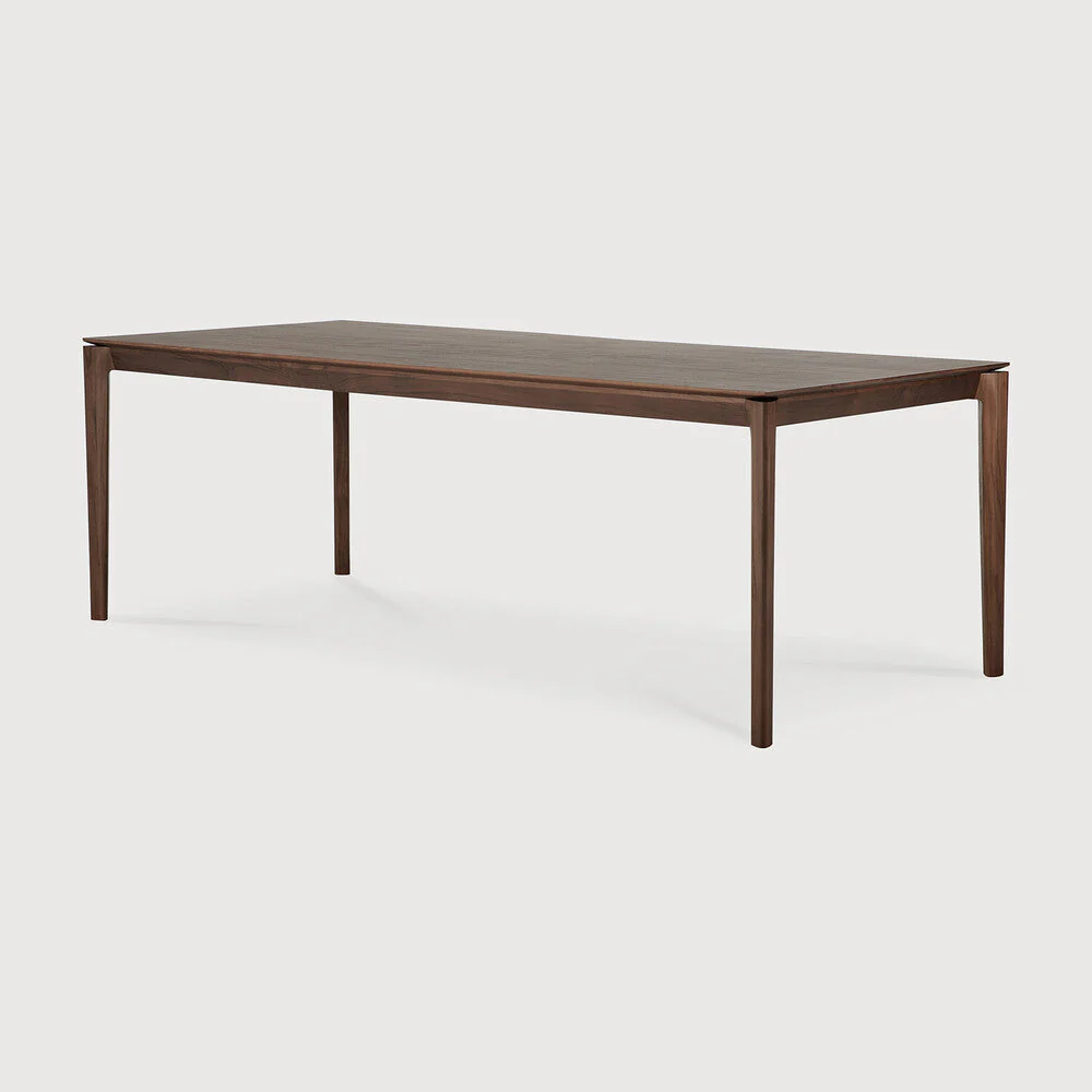 Bok Dining Table | Varnished Teak | Brown | Rectangular | 87" X 37" - Image 2