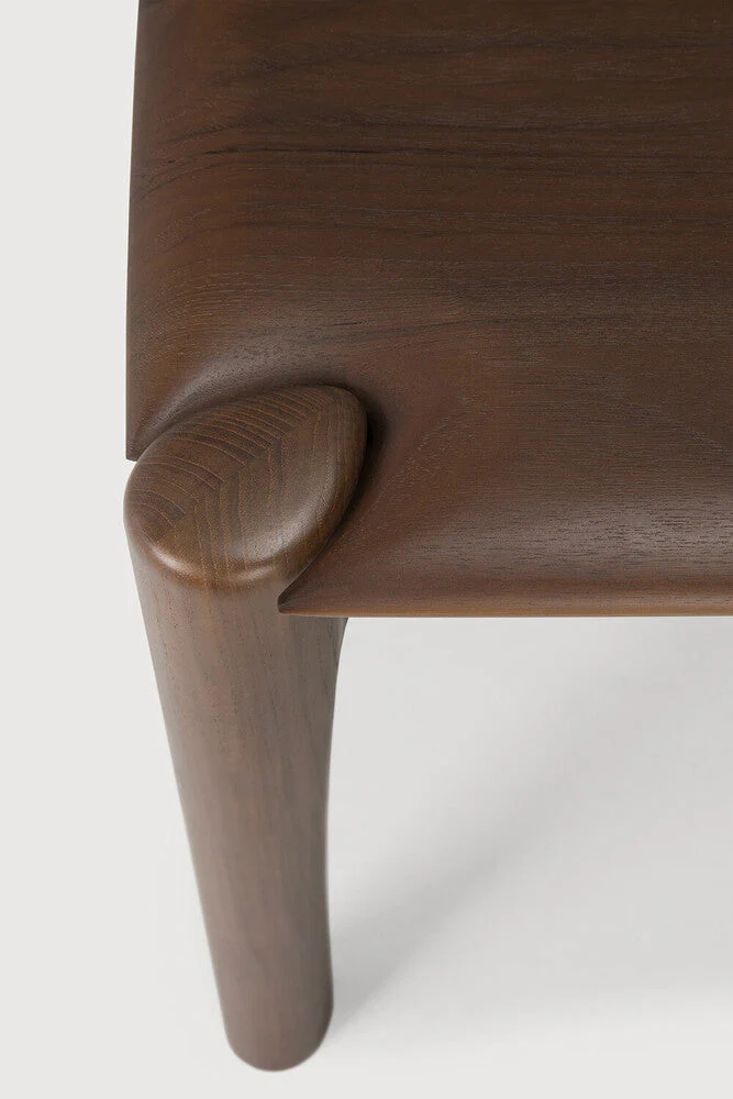 Pi Dining Table | Varnished Teak | Brown | Rectangular | 71" X 35" - Image 3