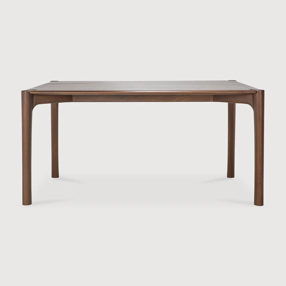 Pi Dining Table | Varnished Teak | Brown | Rectangular | 63" X 31" - Image 1