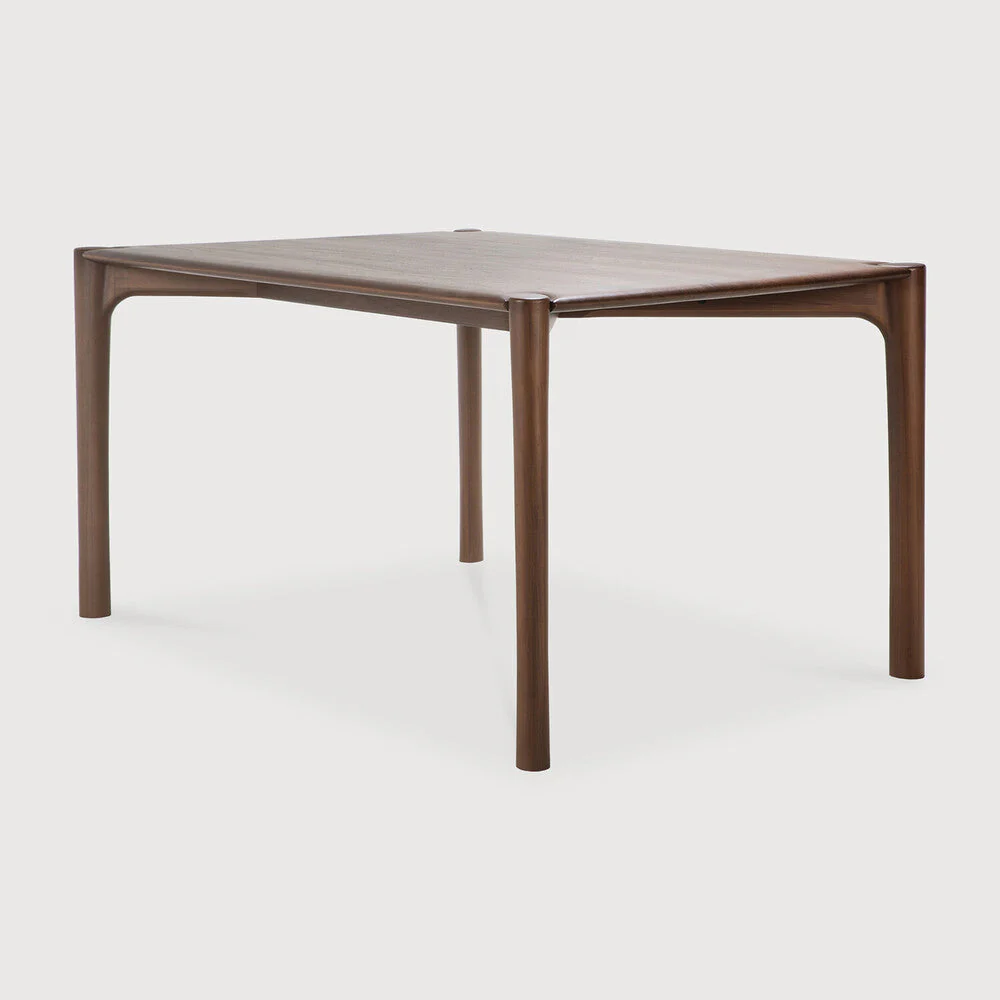Pi Dining Table | Varnished Teak | Brown | Rectangular | 63" X 31" - Image 2
