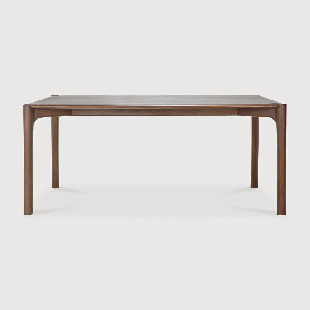 Pi Dining Table | Varnished Teak | Brown | Rectangular | 71" X 35" - Image 1