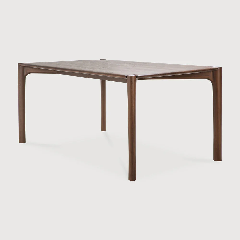 Pi Dining Table | Varnished Teak | Brown | Rectangular | 79" X 37" - Image 2