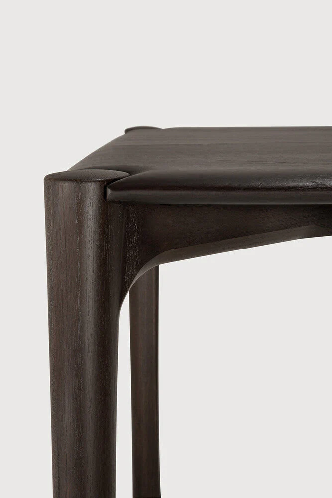 Pi Dining Table | Varnished Teak | Dark Brown | Rectangular | 87" X 37" - Image 3
