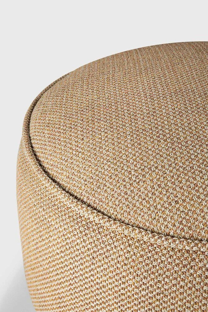 Donut Outdoor Pouf | Marsala Check Fabric | Xl - Image 2