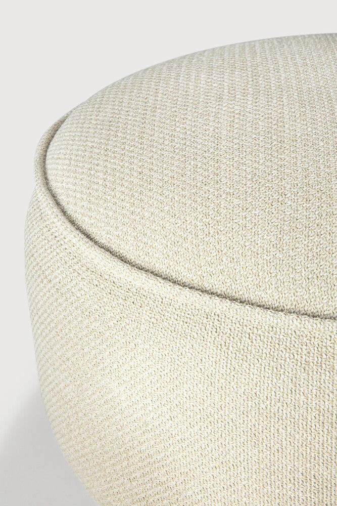 Donut Outdoor Pouf | Natural Check Fabric | Xl - Image 2