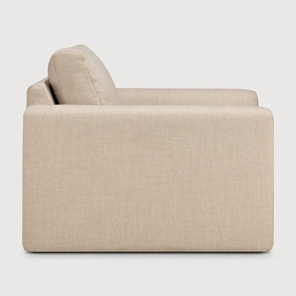 Ease Lounge Chair | Leche Fabric - Image 3