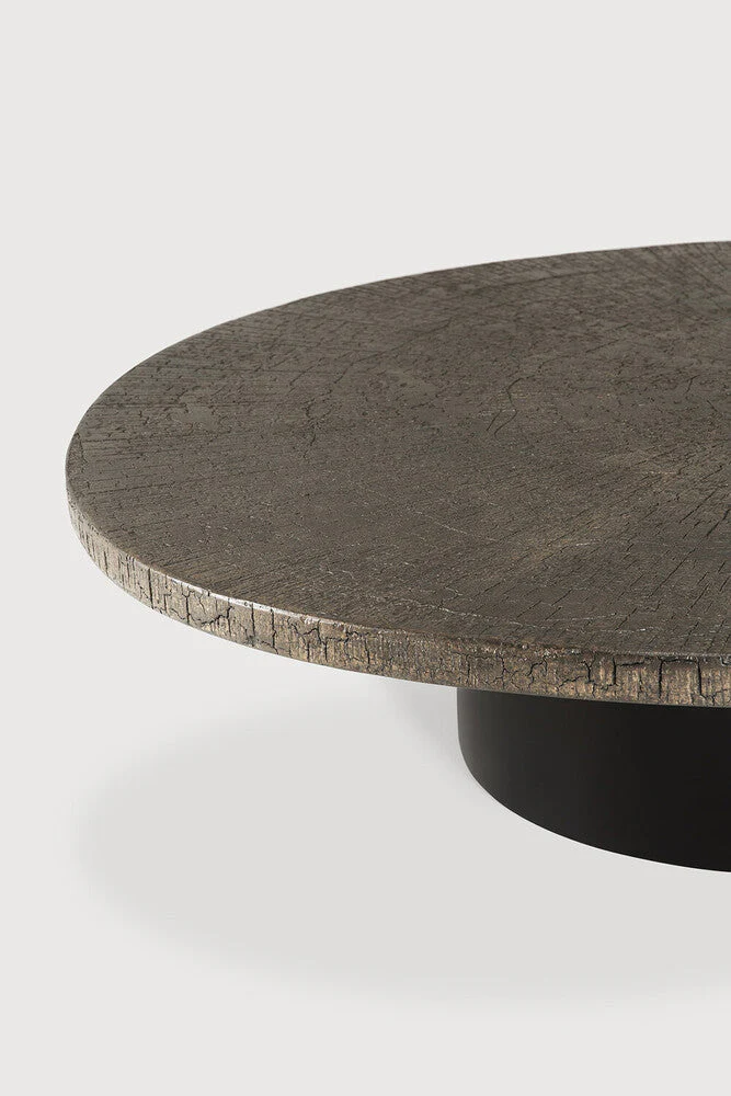 Slice Coffee Table | Varnished Minerals | Ray Whisky | Oval | 54" X 48" - Image 3