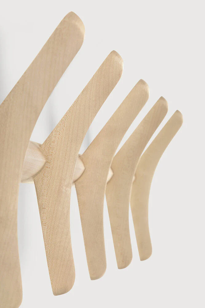 Pi Wall Coat Rack | Varnished Sycamore - Image 3