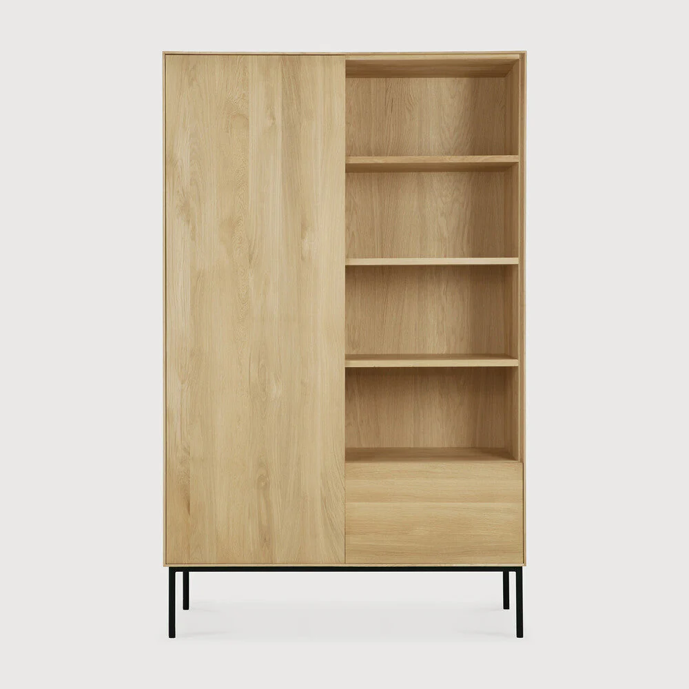 Whitebird Cupboard | Varnished Oak | 1 Door | 1 Drawer