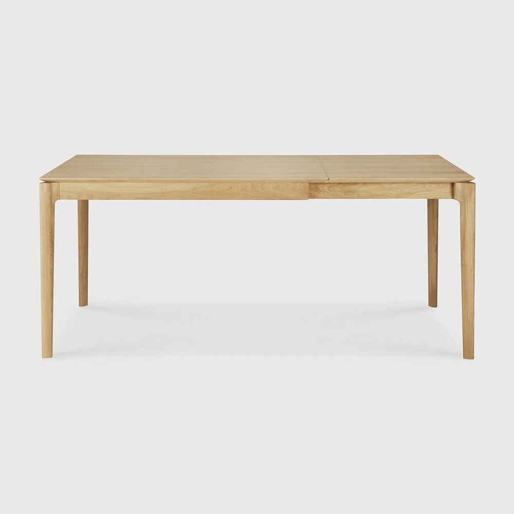 Bok Extendable Dining Table | Varnished Oak | Rectangular | 47″|71″ X 35″
