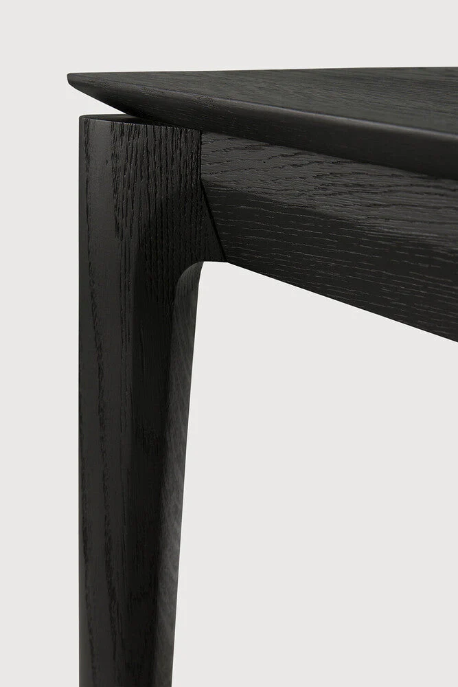 Bok Dining Table | Varnished Oak | Black | Rectangular | 71" X 35" - Image 3