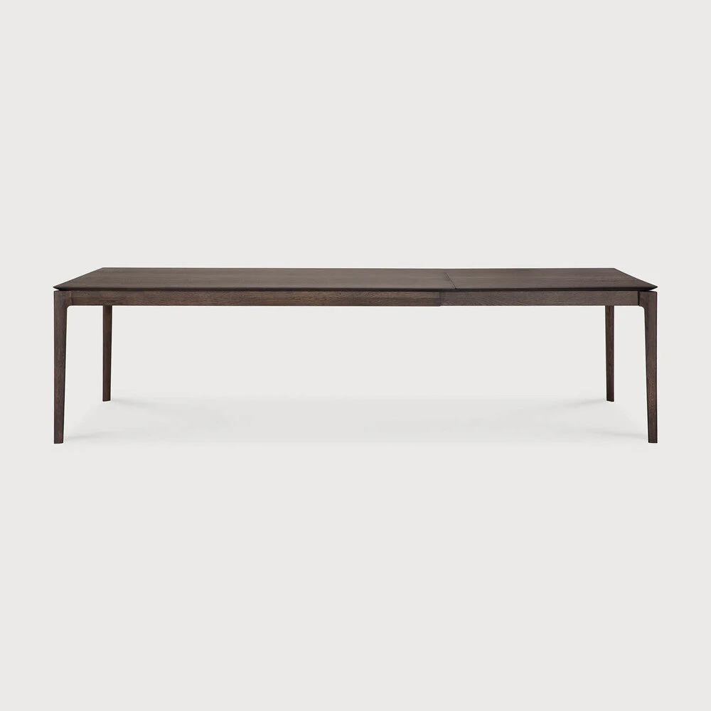 Bok Extendable Dining Table | Varnished Oak | Brown | Rectangular | 79″|118″ X 39″