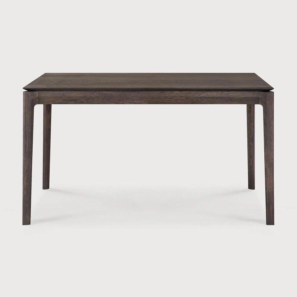 Bok Extendable Dining Table | Varnished Oak | Brown | Rectangular | 55"|87" X 35" - Image 2