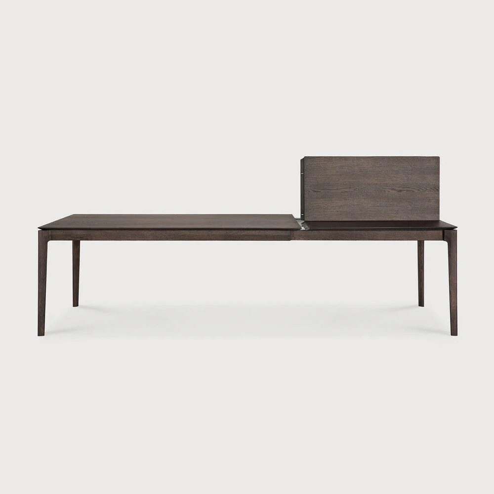 Bok Extendable Dining Table | Varnished Oak | Brown | Rectangular | 71"|110" X 39" - Image 3