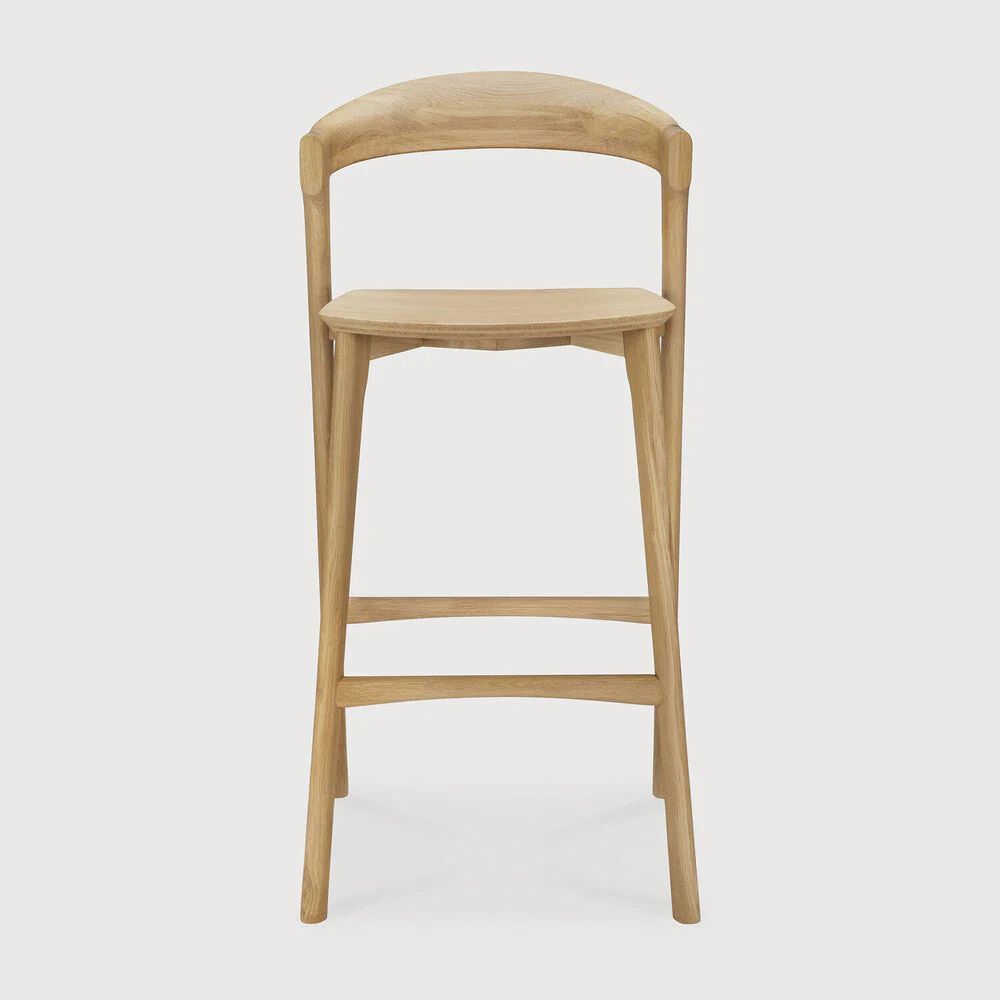 Bok Bar Stool | Varnished Oak - Image 2