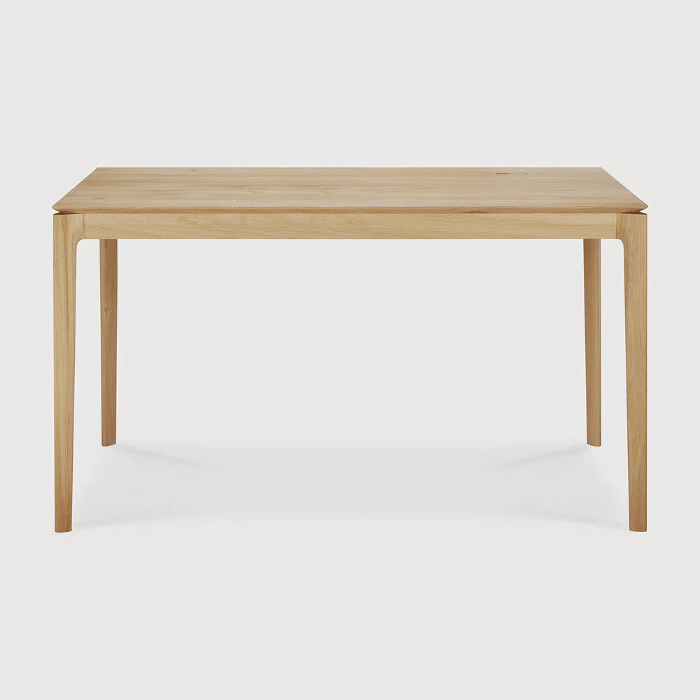 Bok Desk | Varnished Oak | Rectangular | With Cable Management | 55″ X 28″