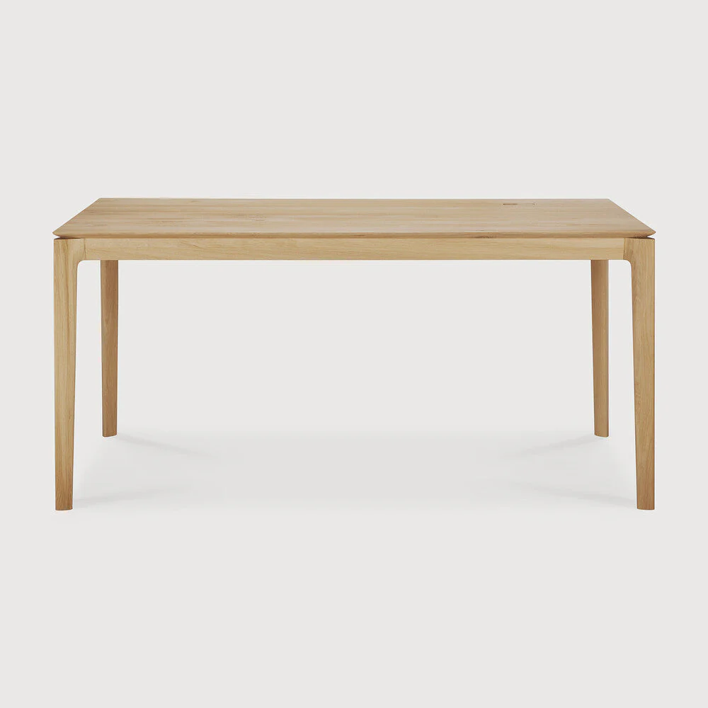 Bok Desk | Varnished Oak | Rectangular | With Cable Management | 63″ X 31″