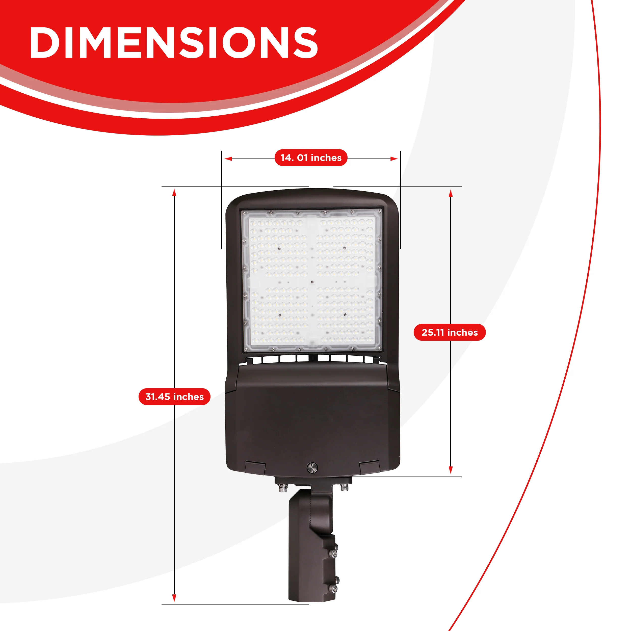 300W AL3 Series Area/Flood Light - 45000lms - 5700K - IP65 UL Listed #204 - Image 2