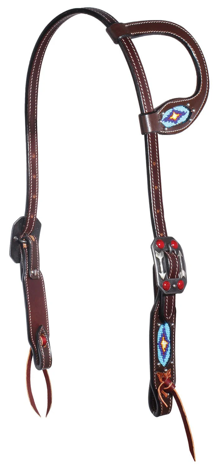 Professional's Choice Beaded One-Ear Headstall - Image 1