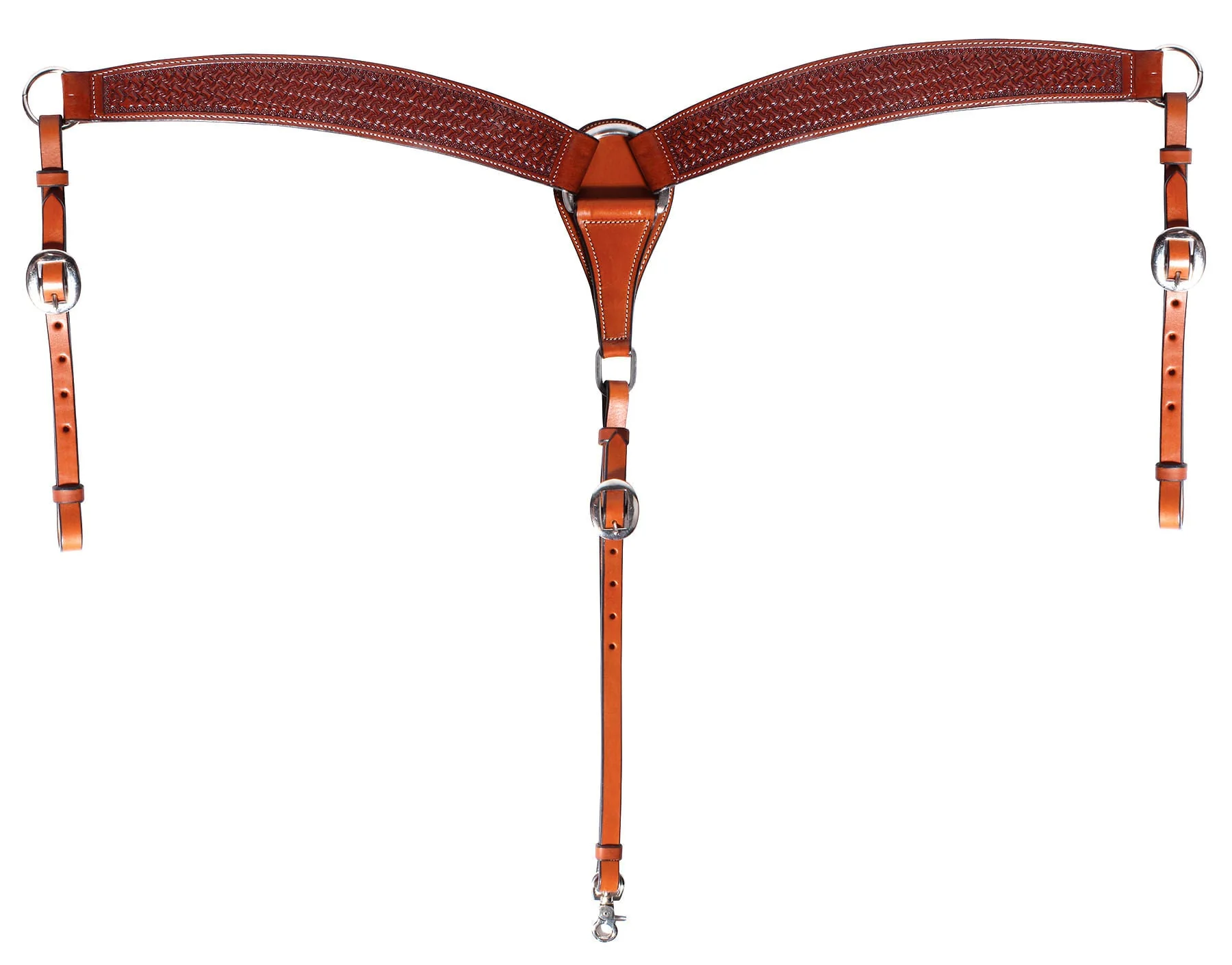 Professional's Choice Chestnut Windmill Breast Collar - Image 1