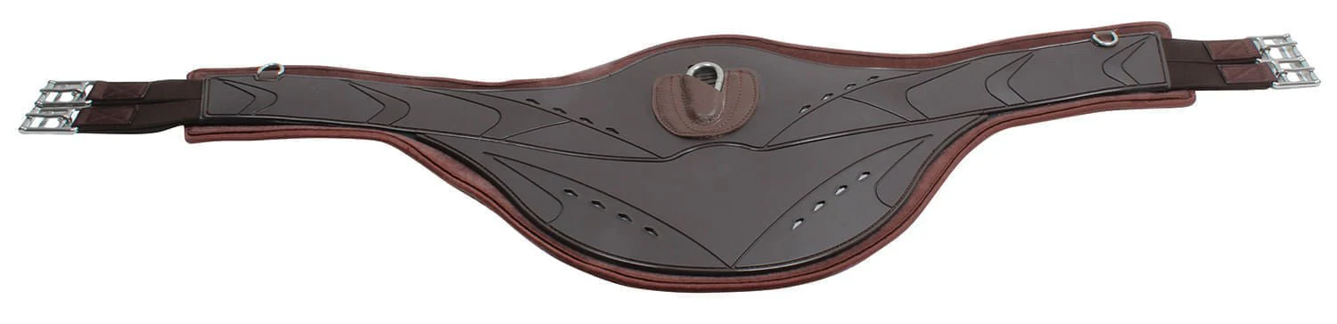 Professional's Choice Contoured Belly Guard Jump Girth, Brown - Image 1