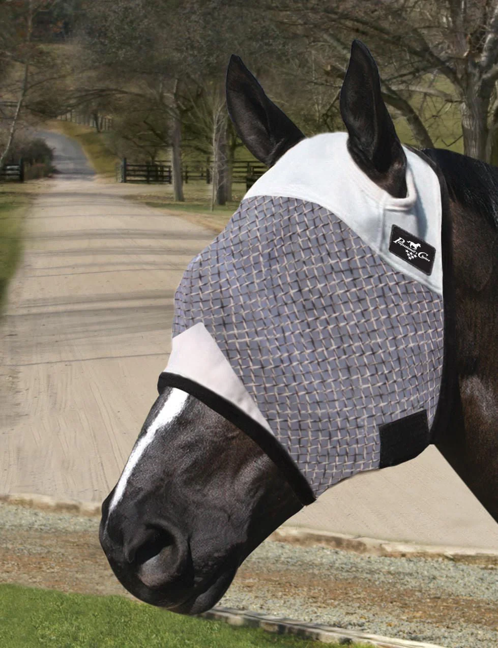 Professional's Choice Nylon Mesh Horse Fly Mask without Ears - Image 3