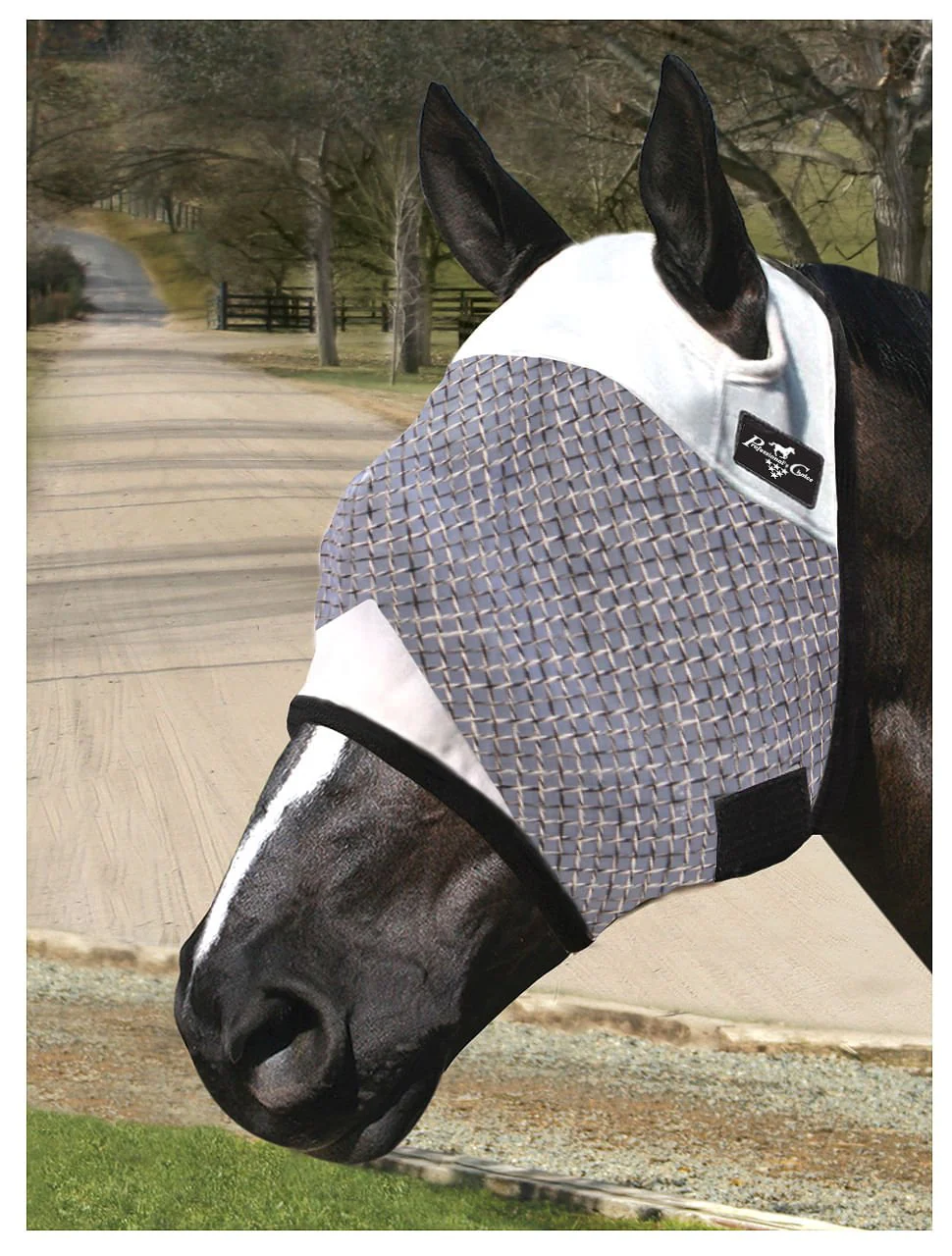 Professional's Choice Nylon Mesh Horse Fly Mask without Ears - Image 1